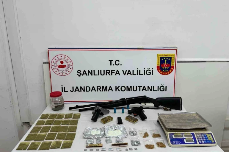 Şanlıurfa’da uyuşturucu operasyonunda 2 gözaltı 