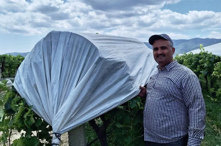 Sarıgöl Ovası beyaza büründü