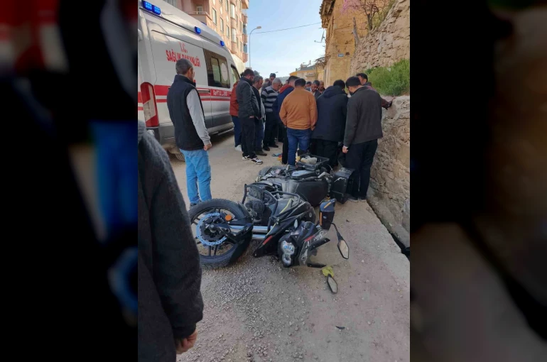 Sarıveliler’de motosiklet kazası: 1 yaralı 
