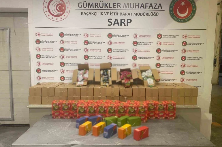 Sarp Gümrük Kapısı ve İstanbul’da 601 kilo uyuşturucu ele geçirildi