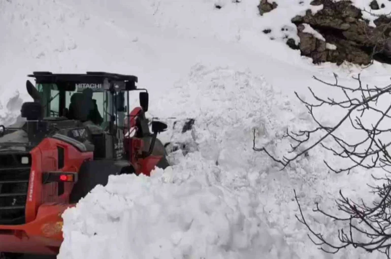 Sason’da kapanan mezra yolları ulaşıma açıldı 