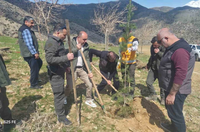 Sason’da şehitler anısına fidanlar toprakla buluşturuldu 