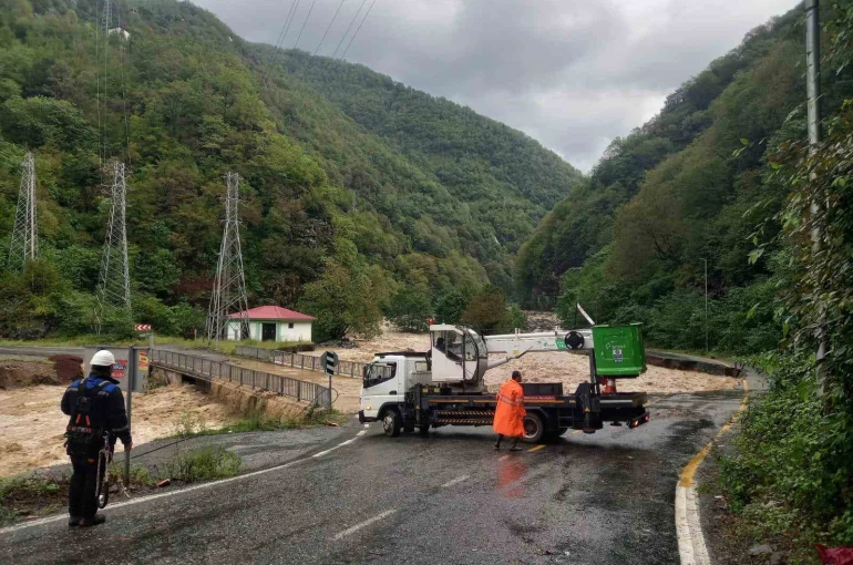 Sel afetinin ardından enerji nakil hatları onarılıyor 