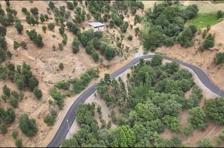 Şemdinli Güleç mezrası yolu asfaltlandı 