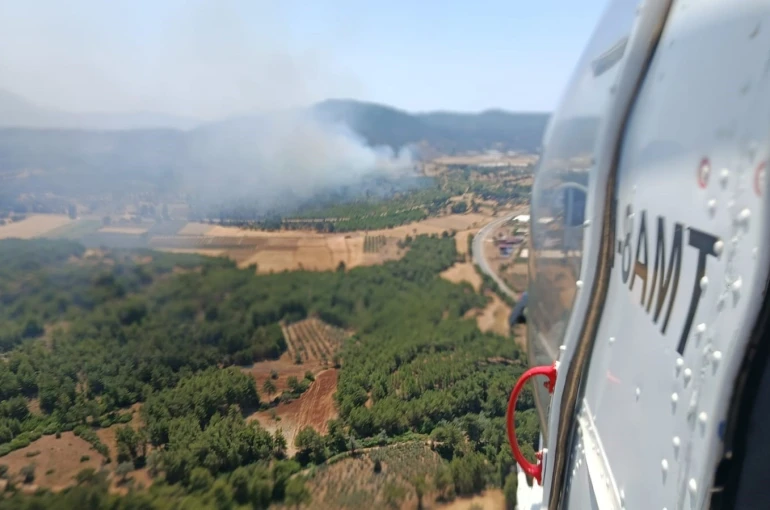 Seydikemer’de orman yangını 