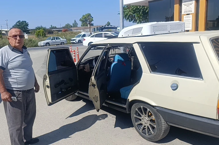Sıcaktan bunaldı, 1988 model Kartal’a otobüs kliması taktırdı 
