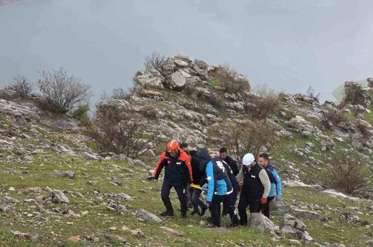 Siirt’te atıyla birlikte kayalıklara yuvarlanan genç ağır yaralandı 