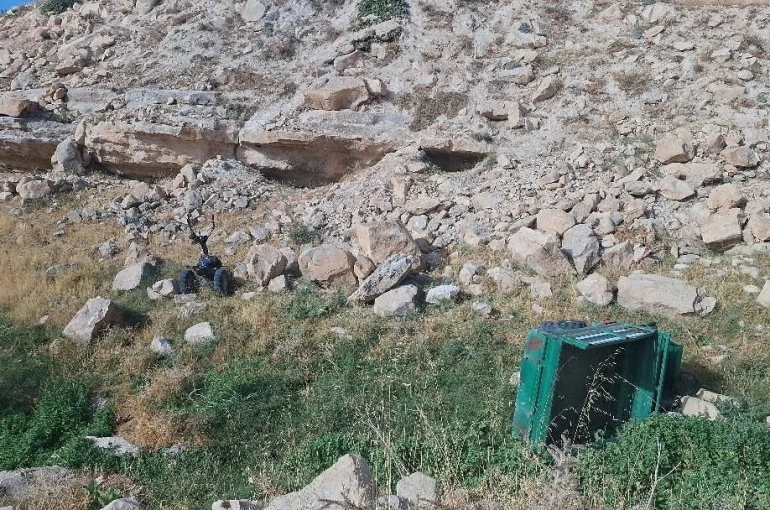 Siirt’te patpat şarampole devrildi: 1 yaralı 