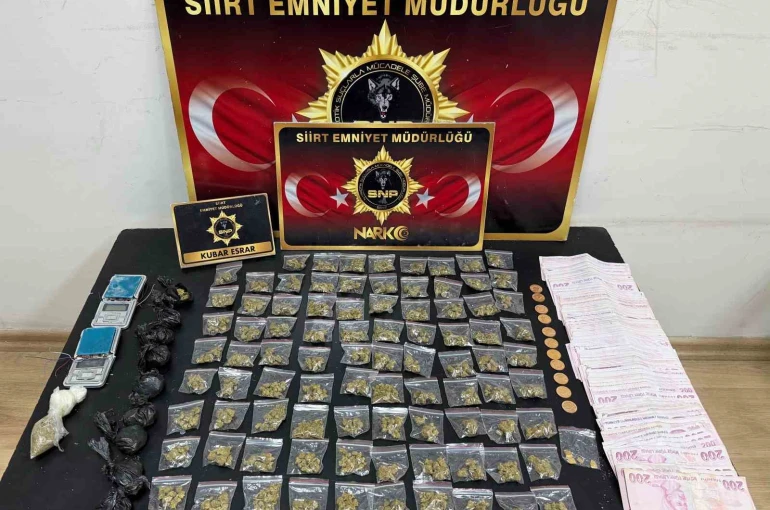 Siirt’te uyuşturucu operasyonunda 2 şüpheli yakalandı