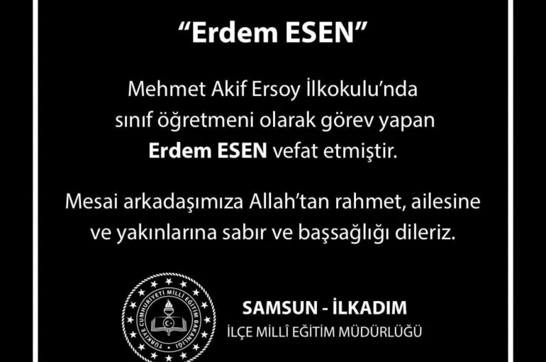 Sınıf öğretmeni kalp krizi sonucu hayatını kaybetti