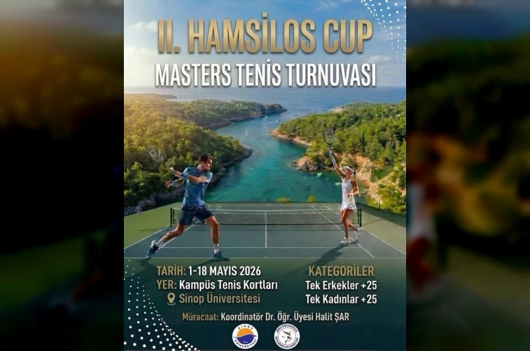 Sinop’ta 2. Hamsilos cup tenis turnuvası başlıyor 