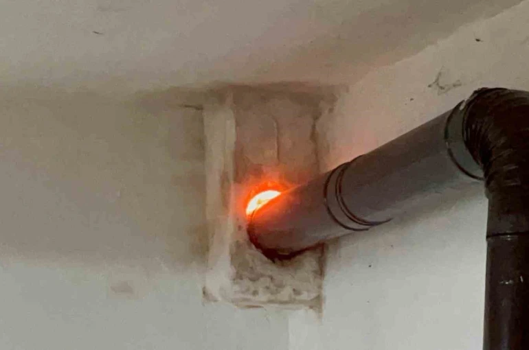 Sinop’ta baca yangını 