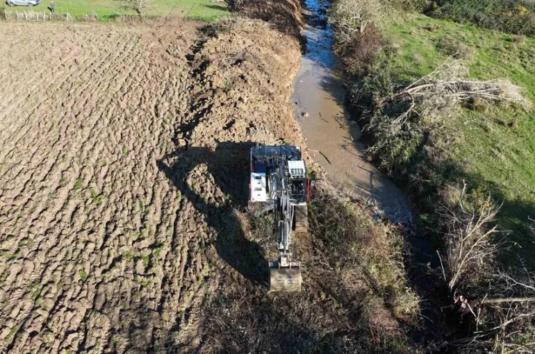 Sinop’ta dere taşkınlarına müdahale 