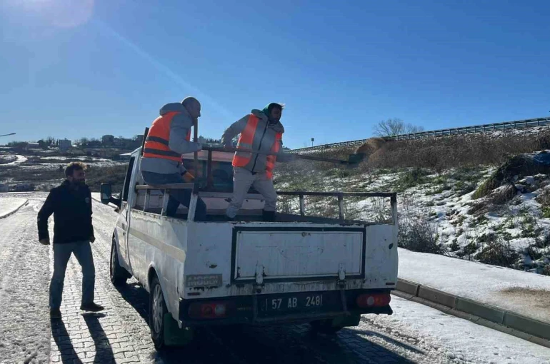 Sinop’ta ’kürekli’ tuzlama çalışması 
