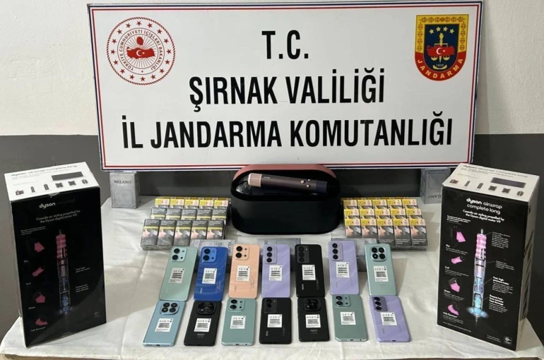 Şırnak’ta jandarma ekiplerinden 20 milyonluk kaçakçılık operasyonu