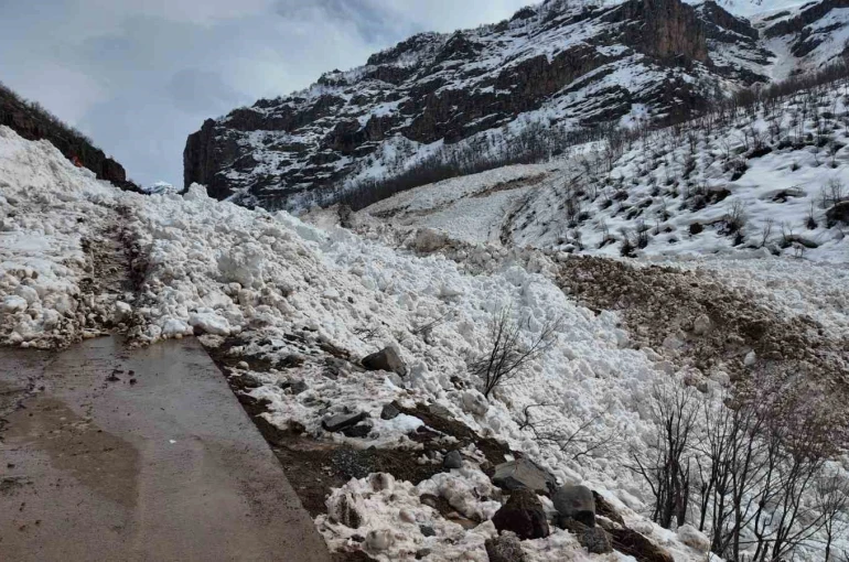 Şırnak’a son dönemlerin en büyük çığı düştü 