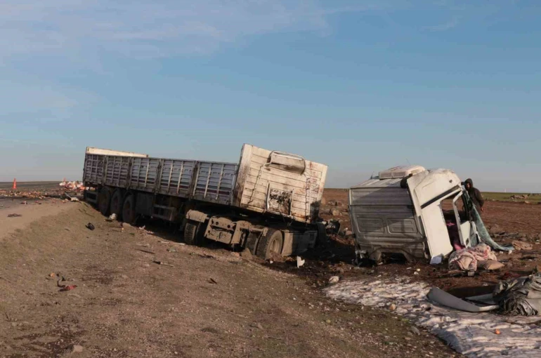 Şırnak’ta iki tır çarpıştı: 2 yaralı