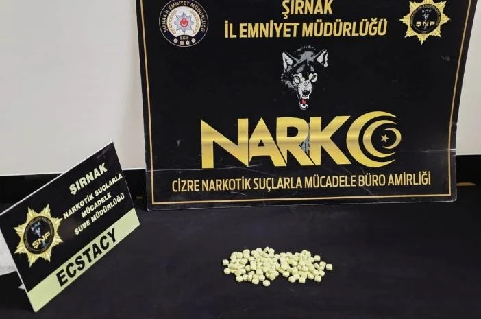 Şırnak’ta uyuşturucu hap ele geçirildi: 2 gözaltı 