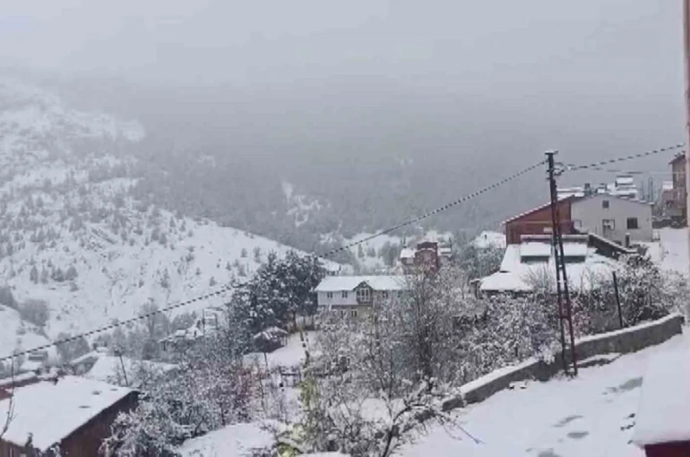 Sivas’ın yüksek kesimlerinde kar yağışı etkili oldu 
