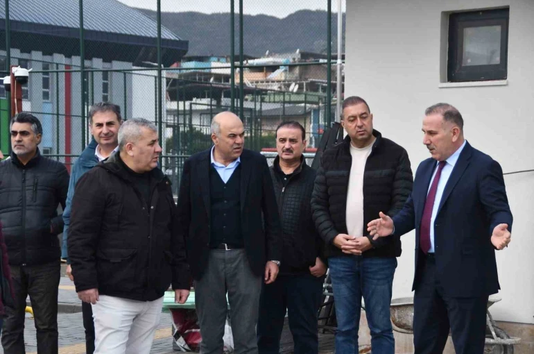 Söke Şehir Stadı’nın Altay maçına yetiştirilmesi için çalışmalar hızlanıyor 