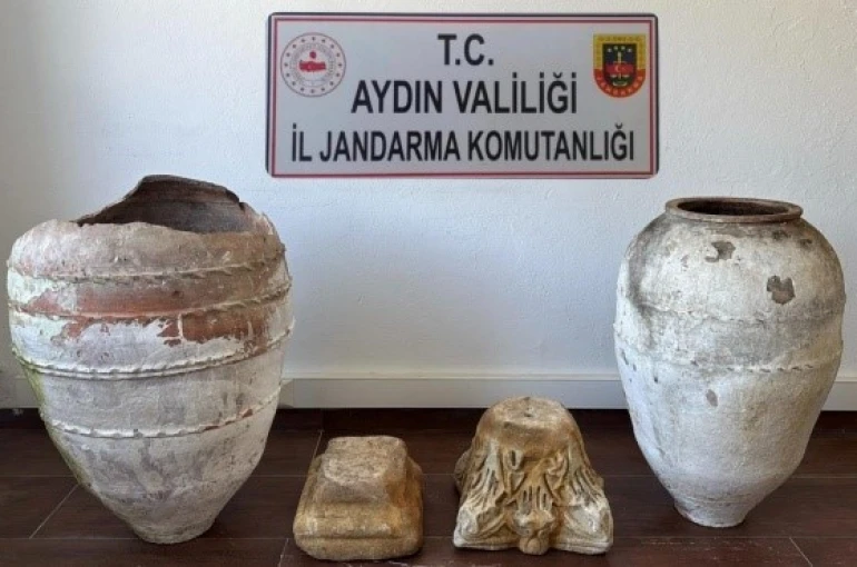 Söke’de tarihi eser operasyonu 