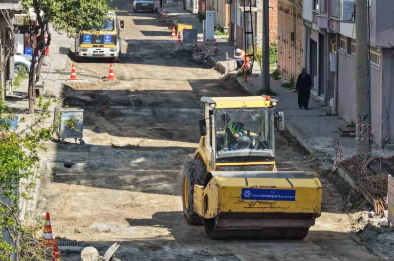 Söke’de yol yenileme çalışması başladı 