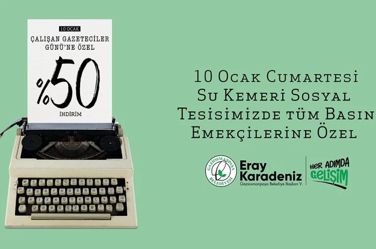 Su Kemeri Sosyal Tesisi’nden Gazetecilere yüzde 50 indirim 