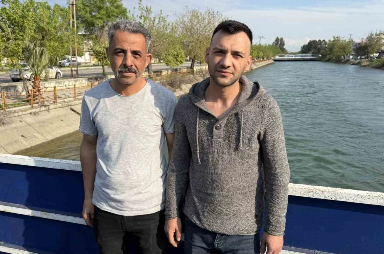 Sulama kanalına düşen çocuğu kurtarmak için zamanla yarıştılar 