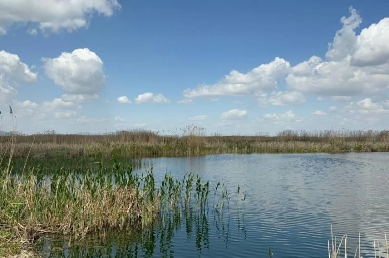 Sultan Dağları’ndaki kar Eber Gölü ve kiraza umut oldu 