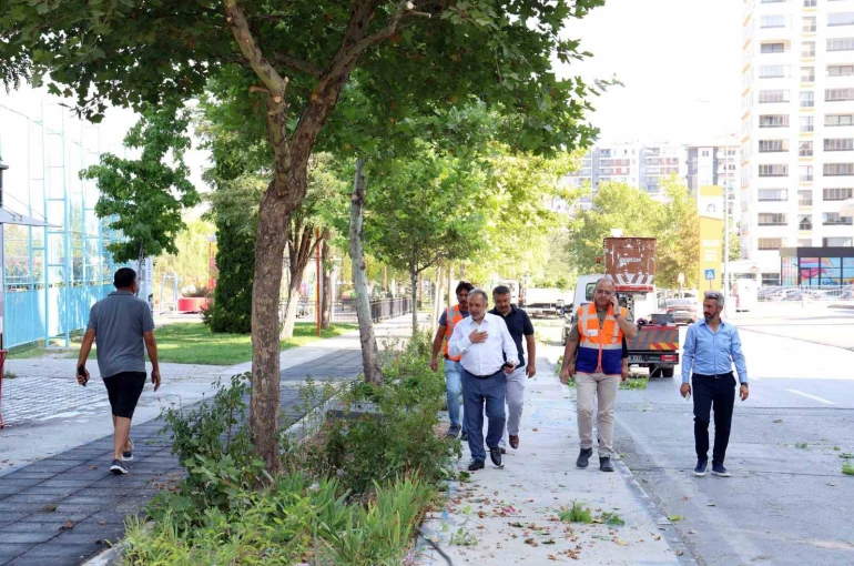 Talas’ta hizmet seferberliği: Bahçelievler Mahallesi pırıl pırıl oldu