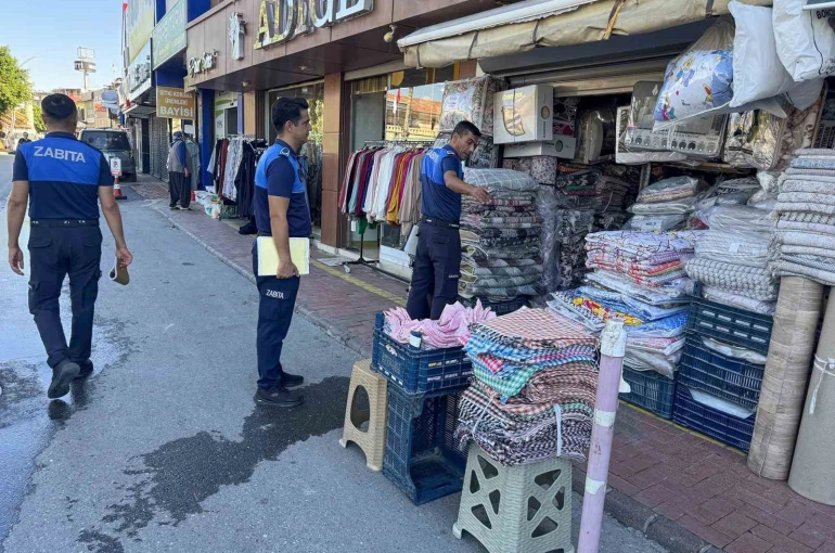 Tarsus’ta kaldırım işgaline izin verilmiyor 