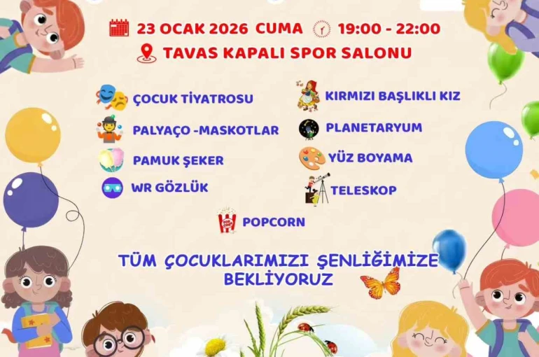 Tavaslı çocuklar yarıyıl şenliğinde eğlenecek 