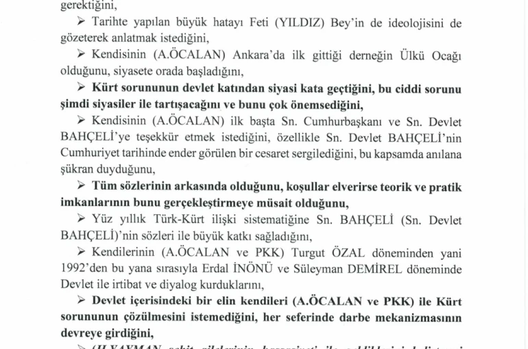 TBMM, İmralı görüşmesinin tutanaklarını yayımlandı 