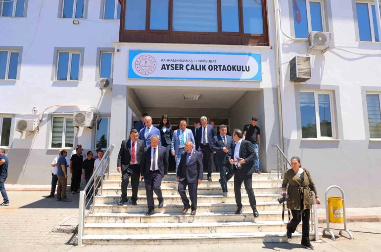 TBMM Komisyonu Ayser Çalık Ortaokulu’nda incelemelerde bulundu 