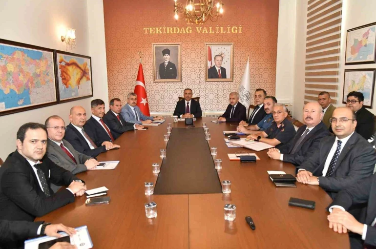 Tekirdağ’da 2025-2026 Akademik Yılı güvenlik ve koordinasyon toplantısı yapıldı 
