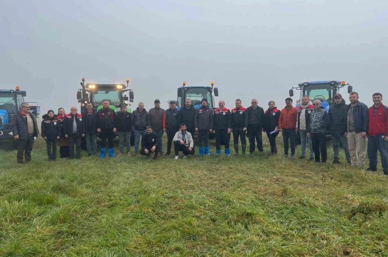 Tekirdağ’da meralarda gübreleme çalışması başladı 
