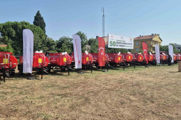 Tekirdağ’da orman yangınlarına karşı dev hamle: 50 mahalleye 50 su tankeri 