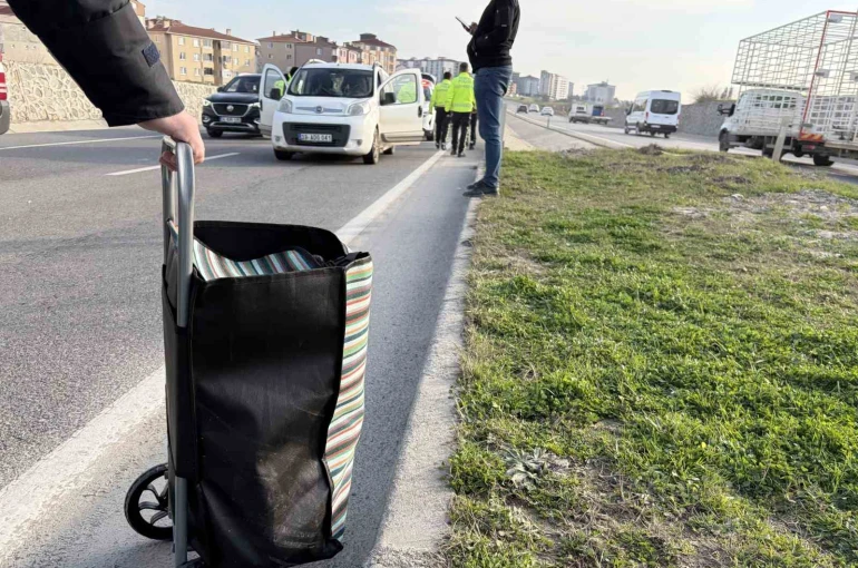 Tekirdağ’da otomobilin çaptığı kadın yaralandı