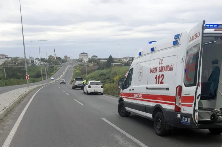 Tekirdağ’da otomobilin çarptığı yaya yaralandı 