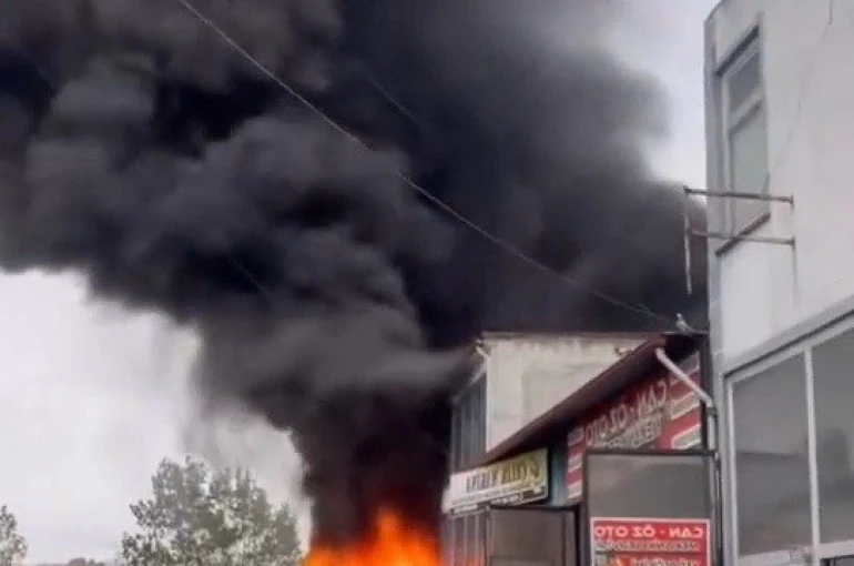 Tekirdağ’da sanayi sitesinde korkutan yangın 