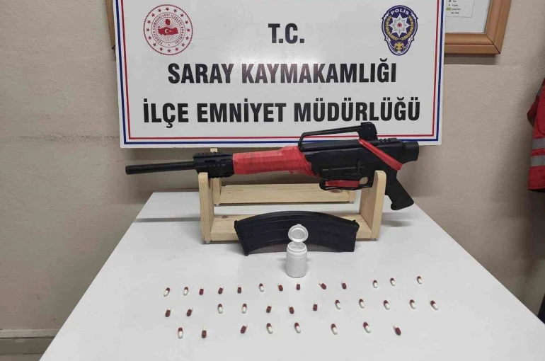 Tekirdağ’da uyuşturucu ve silah operasyonu: 4 gözaltı 