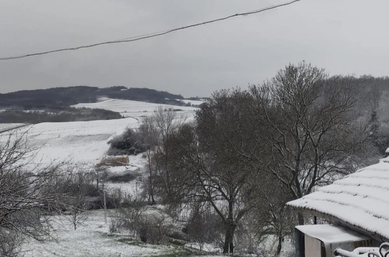 Tekirdağ’da yüksek kesimlerde kar etkili oluyor