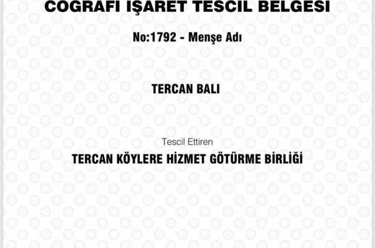 Tercan Balı Erzincan’ın 14. Coğrafi İşaretli ürünü oldu 