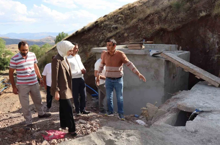 Tercan’da KÖYDES kapsamında içme suyu projeleri yerinde incelendi 