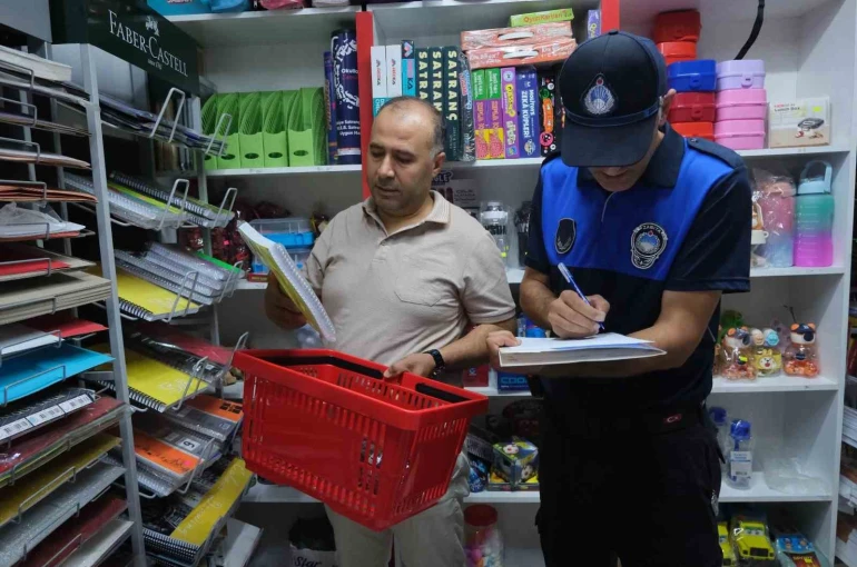 Terme’de okul alışverişine sıkı denetim 
