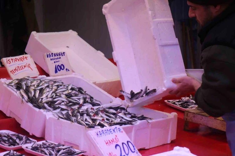 Tezgahlar istavritle doldu: Fiyatlar dibi gördü 
