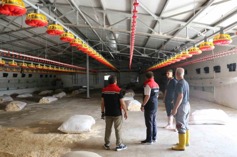 TKDK hibesiyle kurulan broiler işletmesi incelendi 