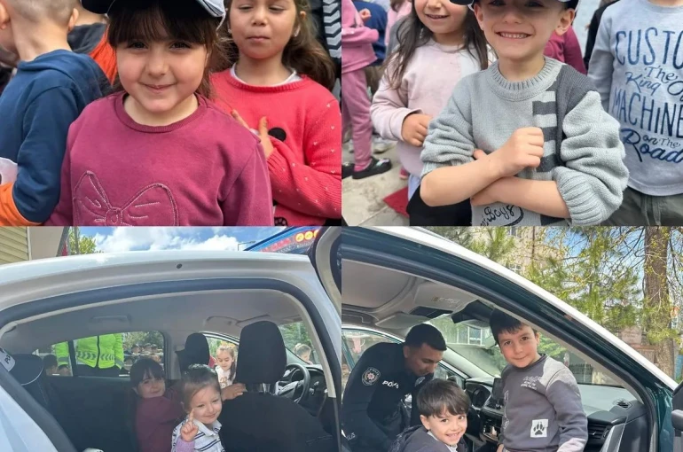 Tomarza’da minik öğrencilere trafik eğitimi 