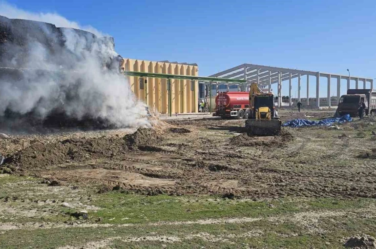 Tonlarca mısır balyası yandı 