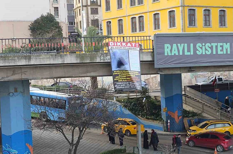 Trabzon’da garip afiş 